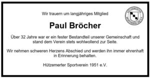 Read more about the article Nachruf Paul Bröcher